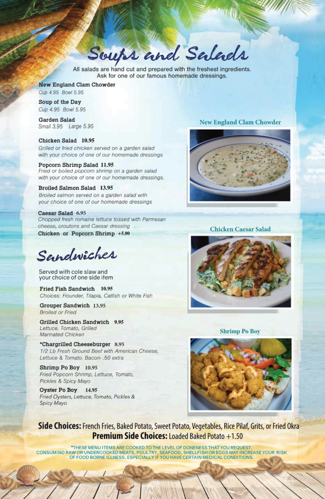 Soups & Salads Bay Breeze Seafood Restaurants